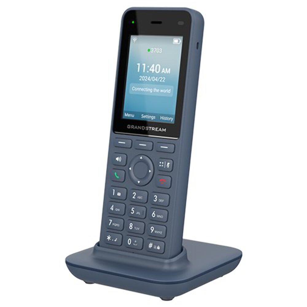 Grandstream WP826 Cordless Wi-Fi IP Phone – Dual-Band Wi-Fi 6 HD Voice 12-Hour T