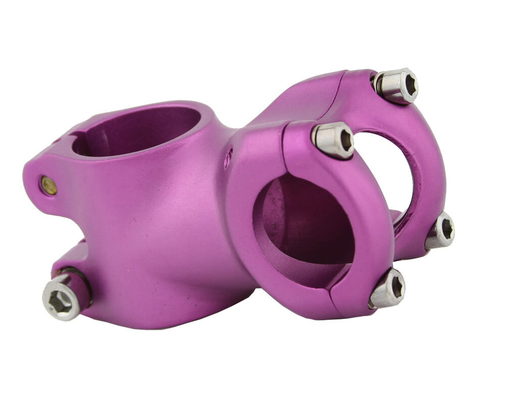 NEW! GENUINE 50MM LONG BICYCLE ALLOY STEM 28.6/25.4MM 7081 IN PURPLE.