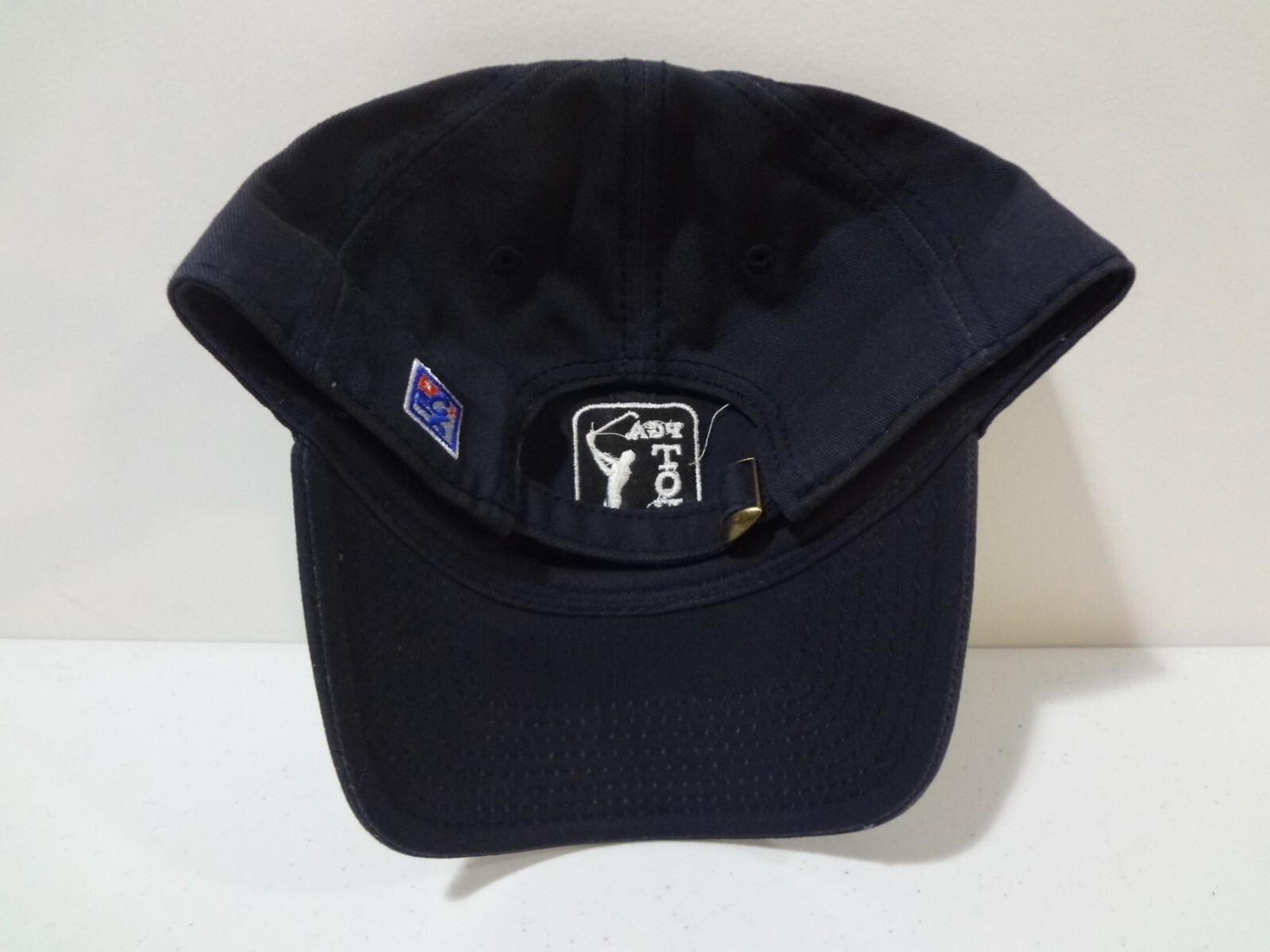 PGA Tour LOGO Strapback Golf Hat Men's Adjustable Cap The Game Black