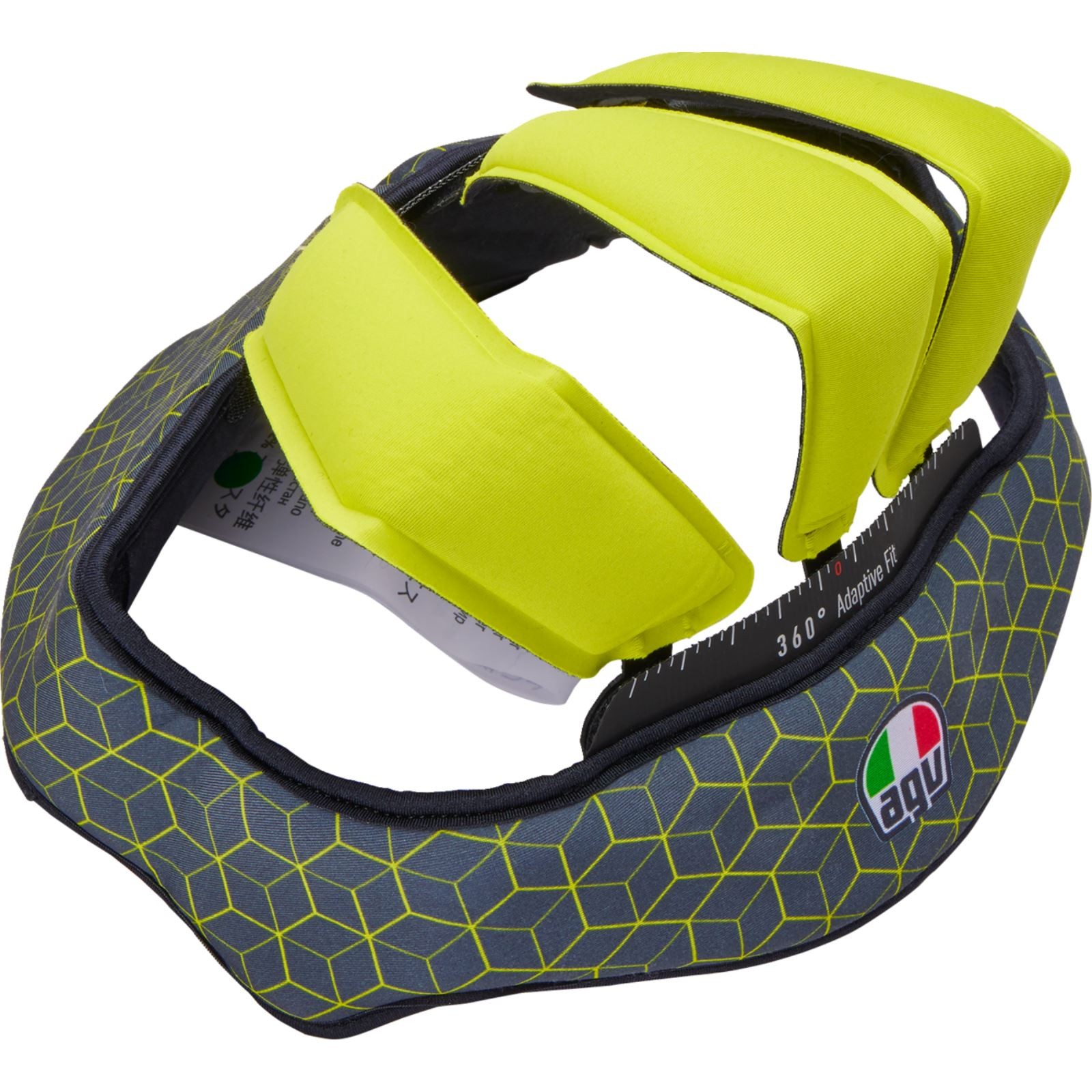 AGV Helmets Pista GP RR Liner - Gray/Yellow - Small 2018500055499S