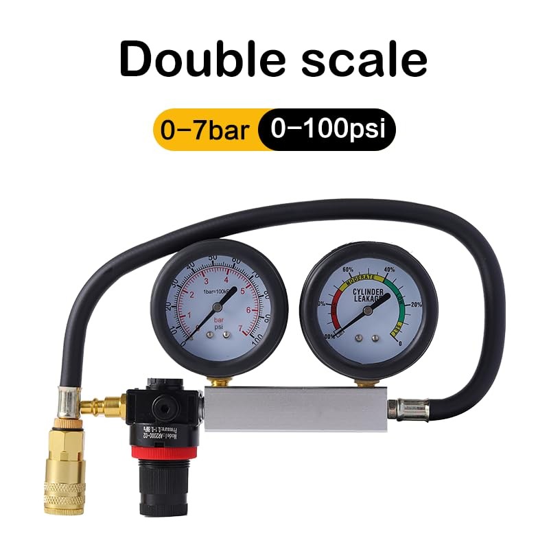 Automotive Cylinder Leak Down Tester Kit for Engine Compression Testing