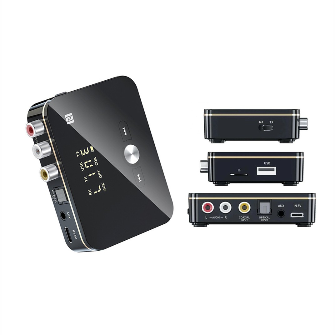 NFC Multi-Function Bluetooth Receiver Wireless 3.5mm AUX to 2RCA Audio Adapter C