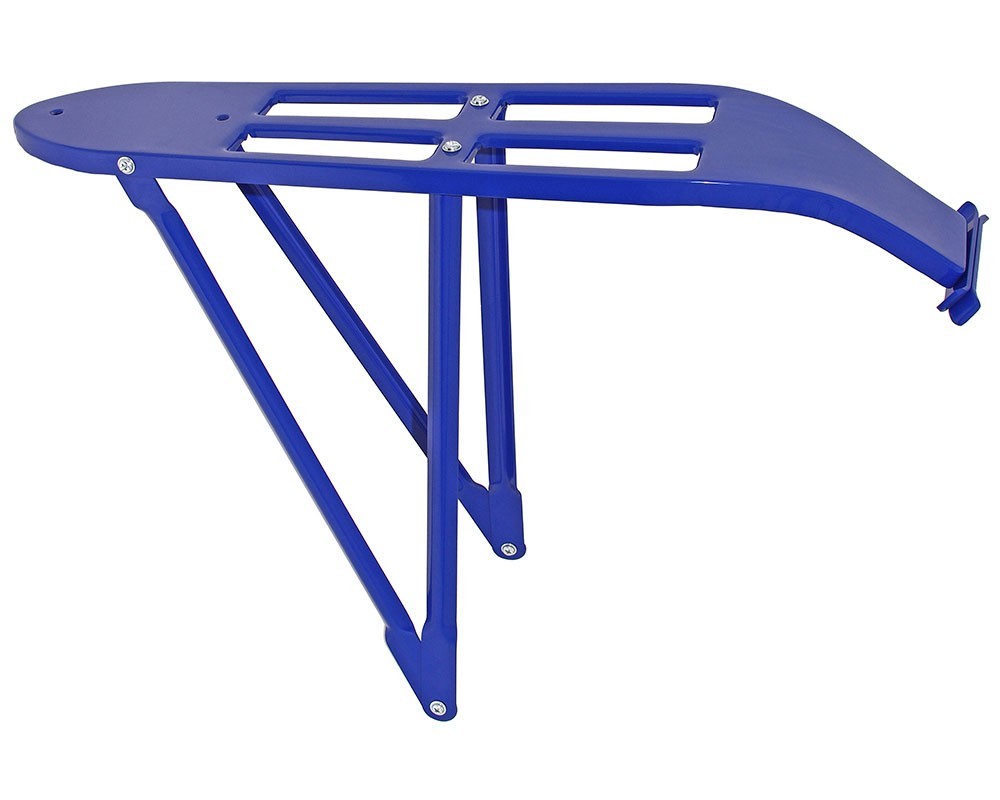 26" Beach Cruiser Bicycle Rear Carrier Steel Bike Rack Heavy Duty Carrier Blue.