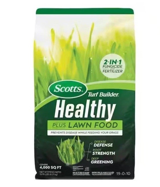 Scotts Turf Builder Healthy Plus Lawn Food 13.70 lbs 2-in-1 Fungicide Fertilize…