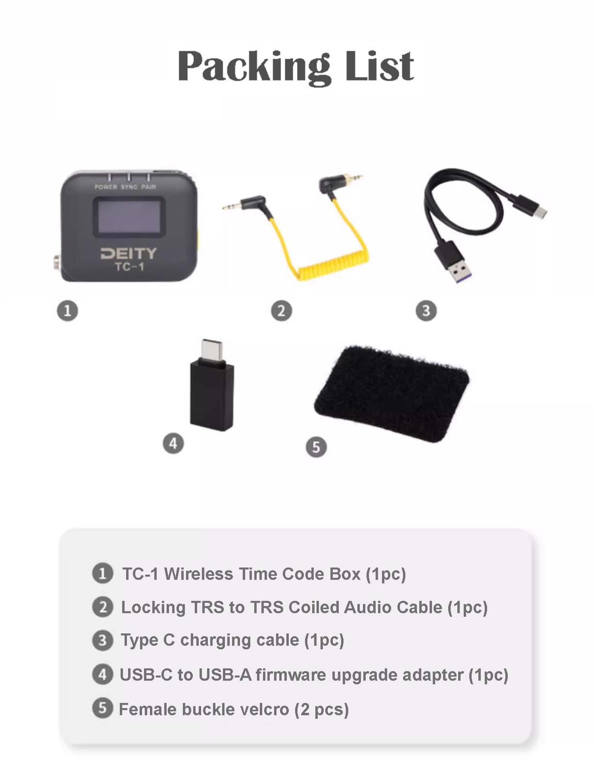 DEITY TC-1 Wireless Timecode Box Generator for Microphone & Video Recording