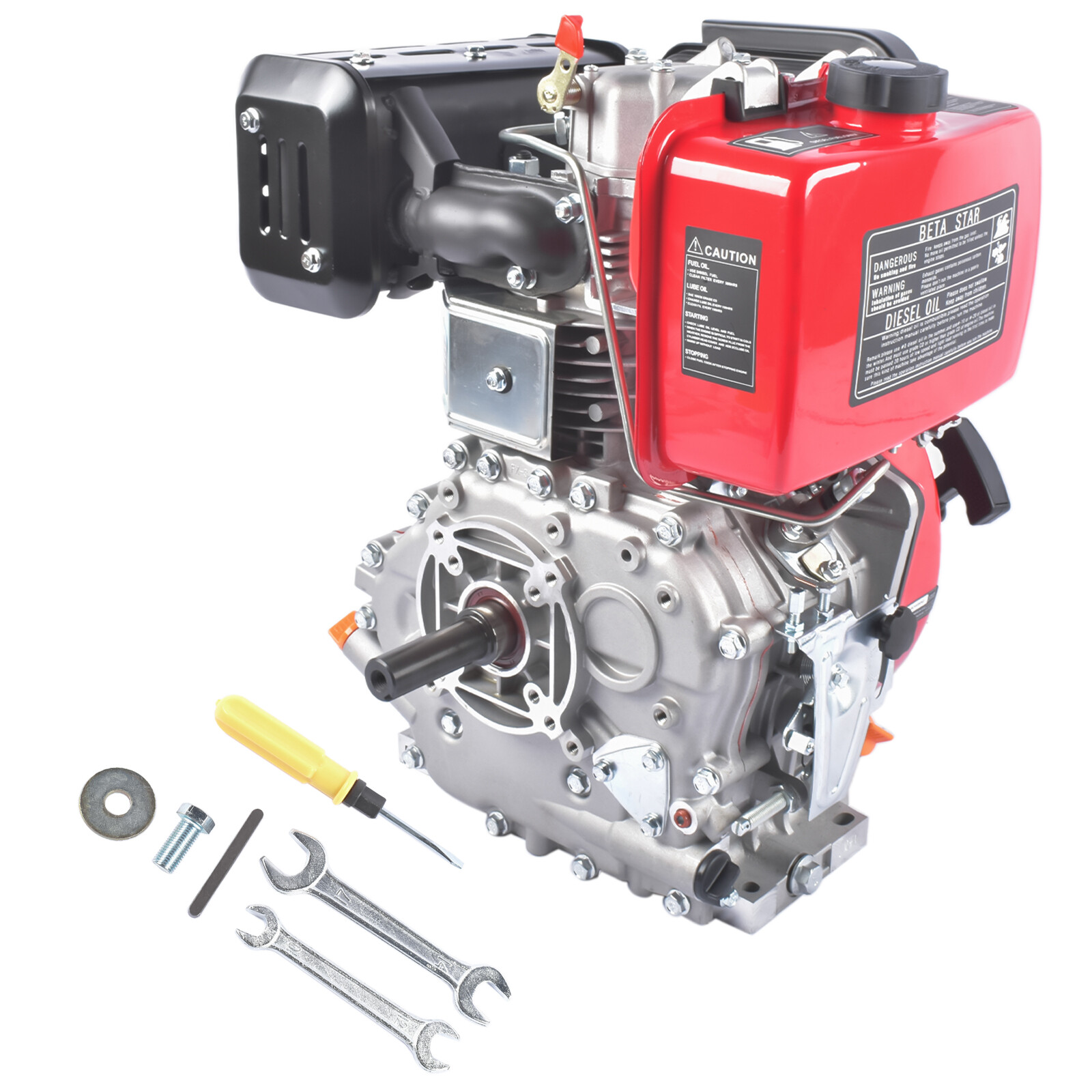 4 Stroke 10HP 418CC Diesel Motor Engine Heavy Duty Single Cylinder Air- Cooled