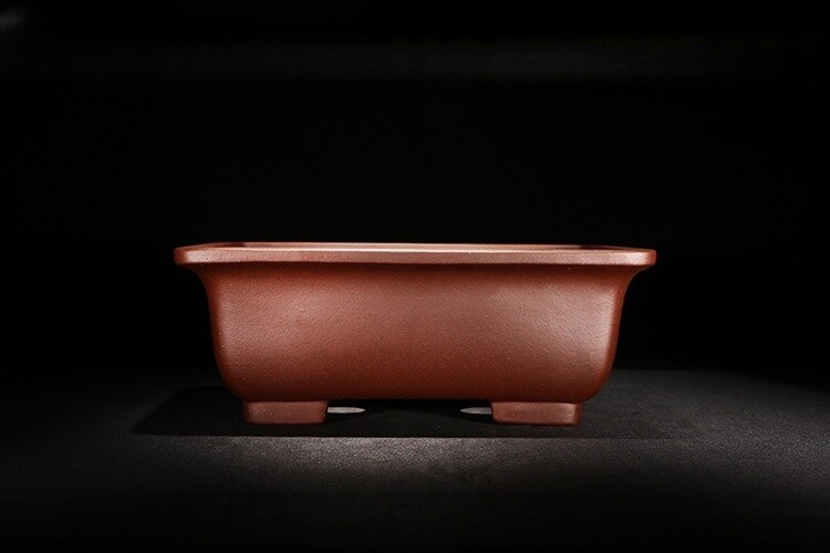 12.4in Chinese Yixing Zisha Natural Flower Pot, Collectible Handmade Bonsai