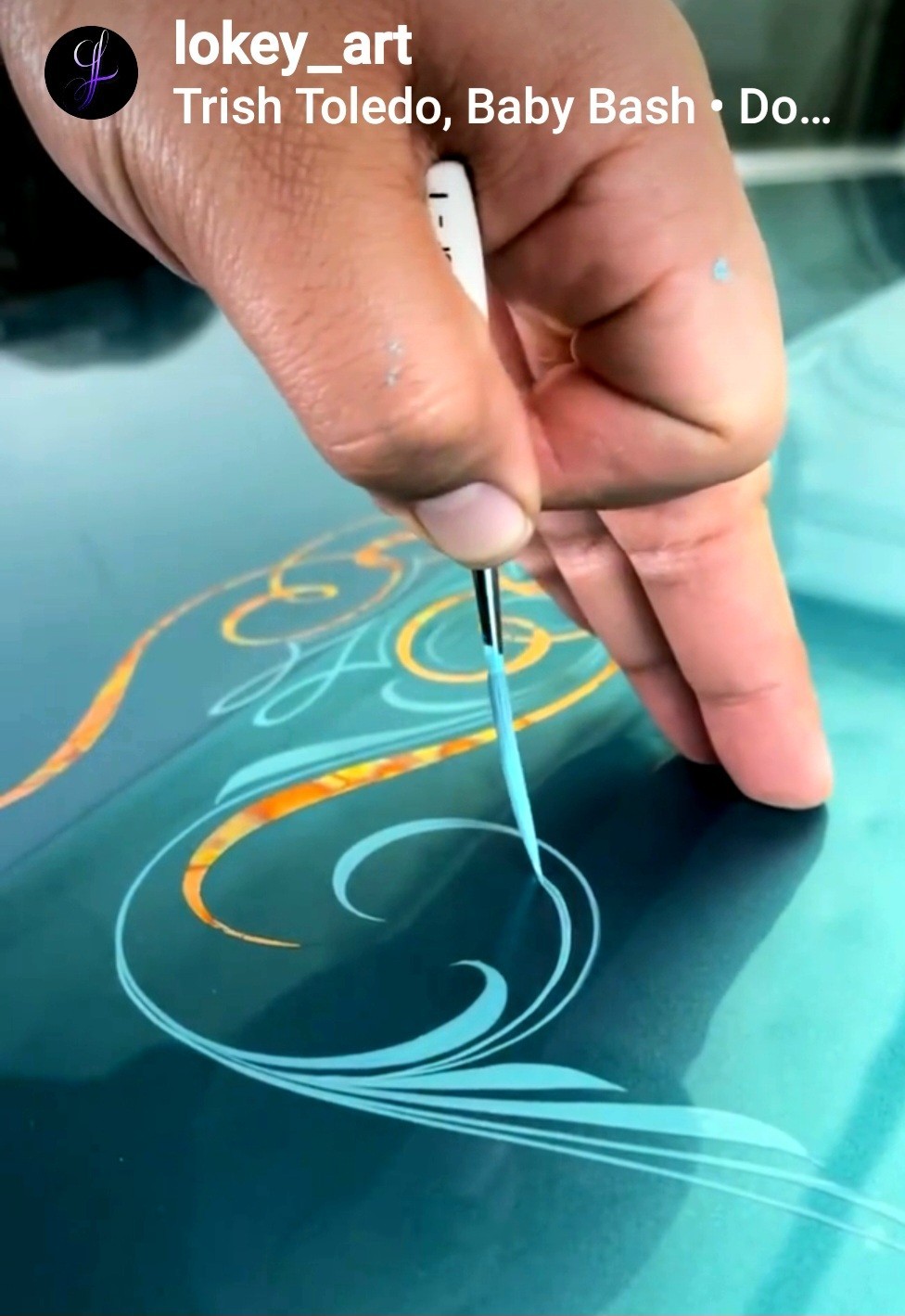 PREMIUM Real Hair #0 Scrolling Pinstriping Artist Brush - The Pros Choice