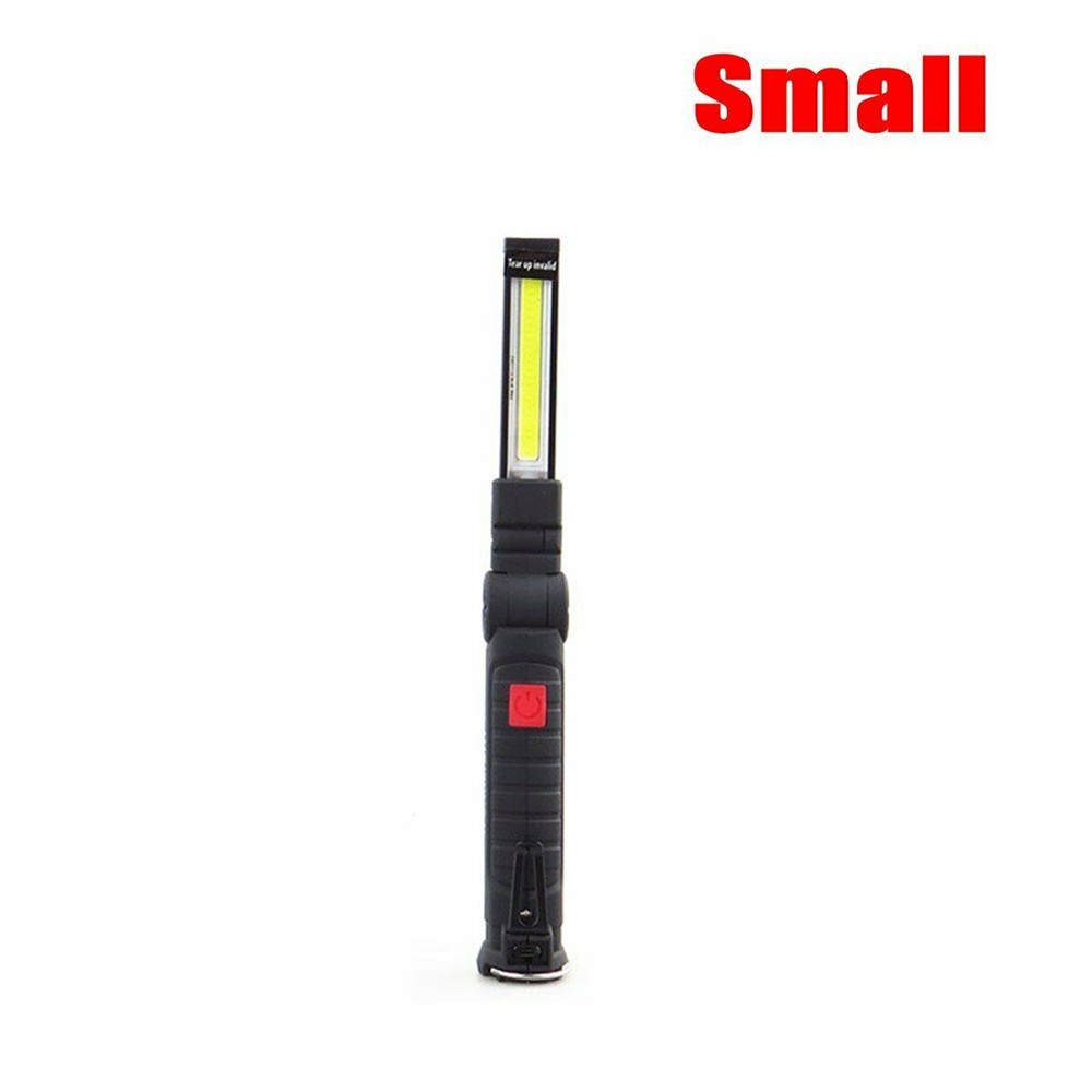 2PC USB Rechargeable COB LED Work Light Lamp Inspection Folding Torch Flashlight