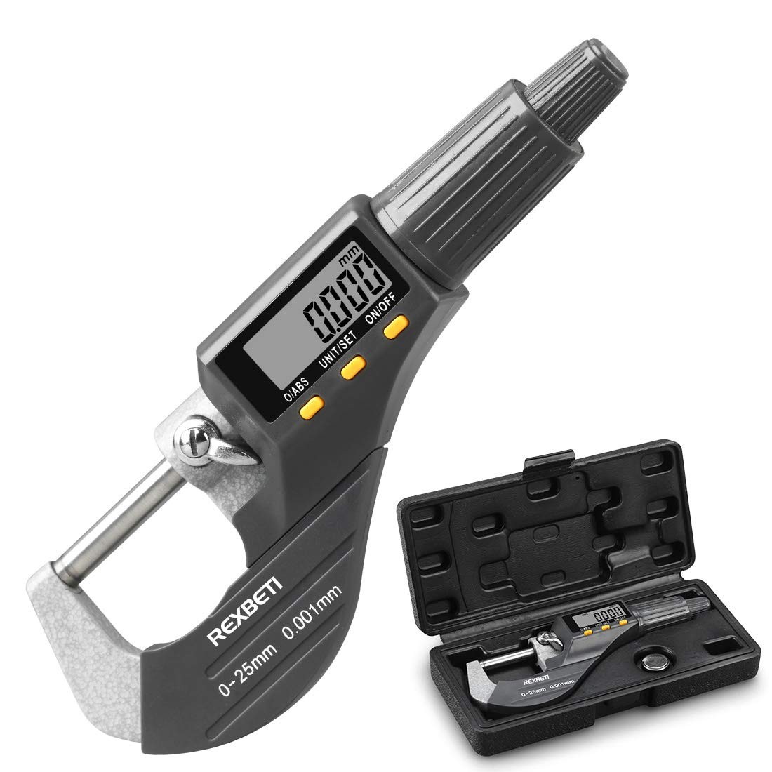 Outside Micrometer, Ultra-Precision Carbide Tipped Measuring Tool