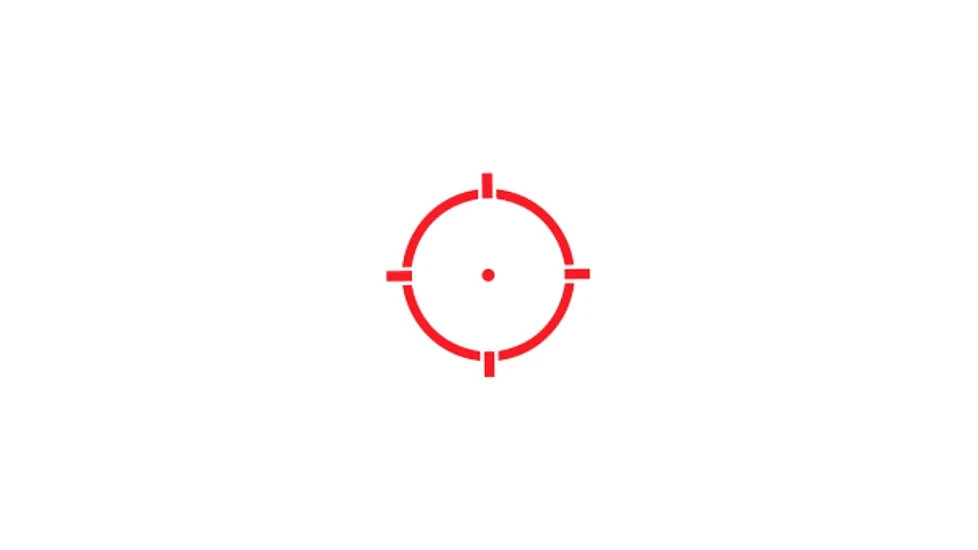 HOLOSUN HS510C Open Reflex Sight, 65 MOA Circle + Red 2 MOA Reticle - Black