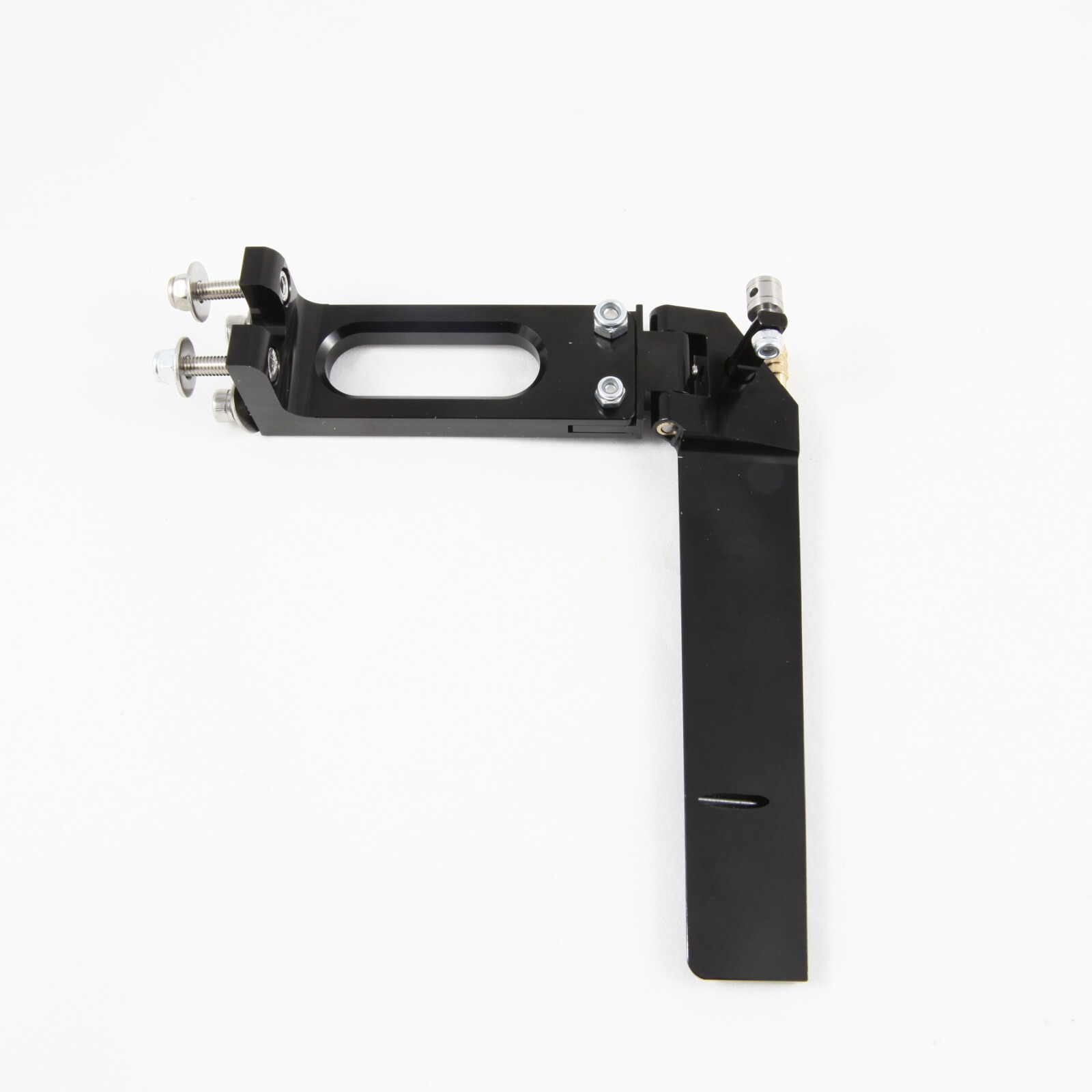 130mm CNC Aluminum Boat Rudder Black for Medium Size RC Boat
