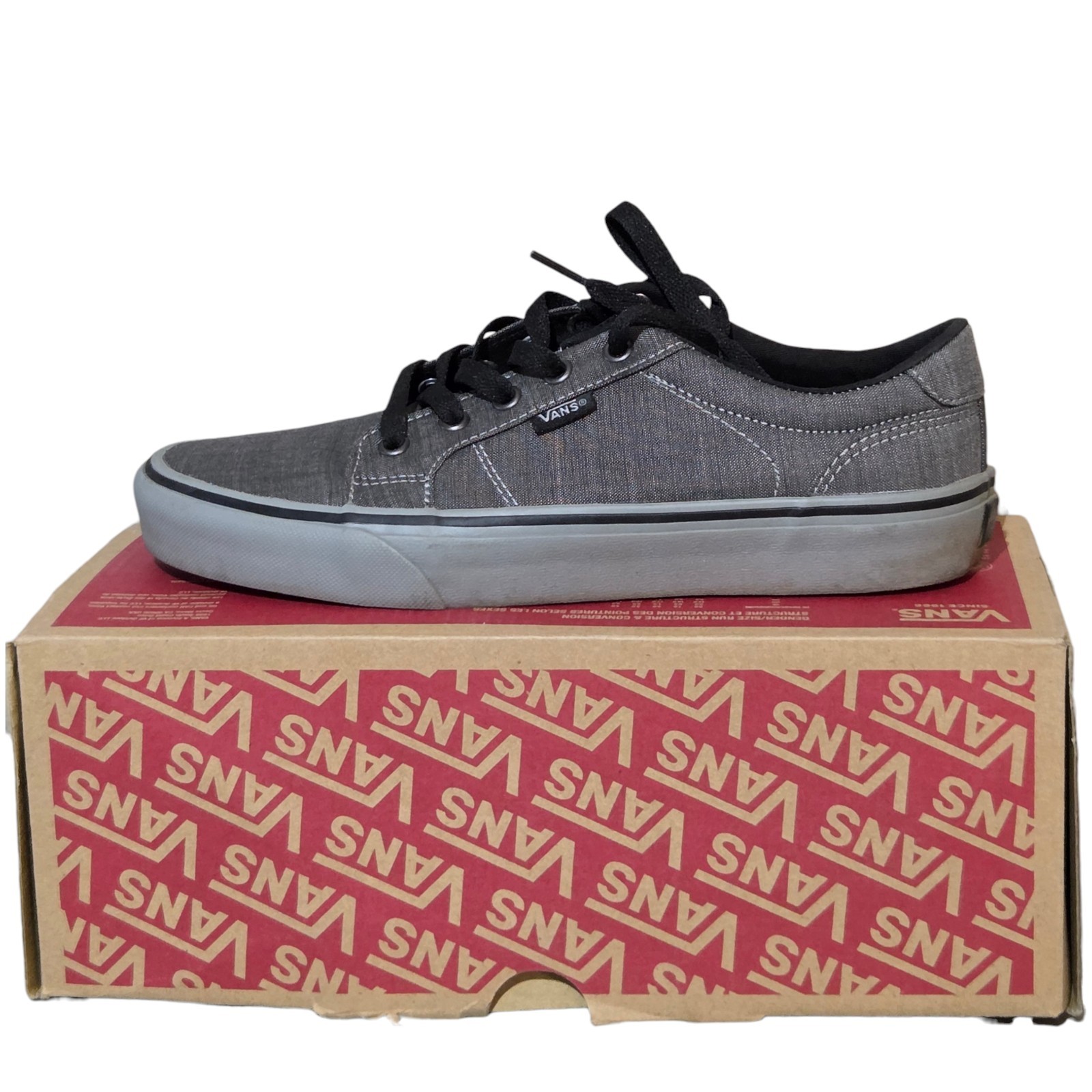 Vans Authentic UC Gray Canvas Skate Shoes Mens 8 Womens 9.5 With Box