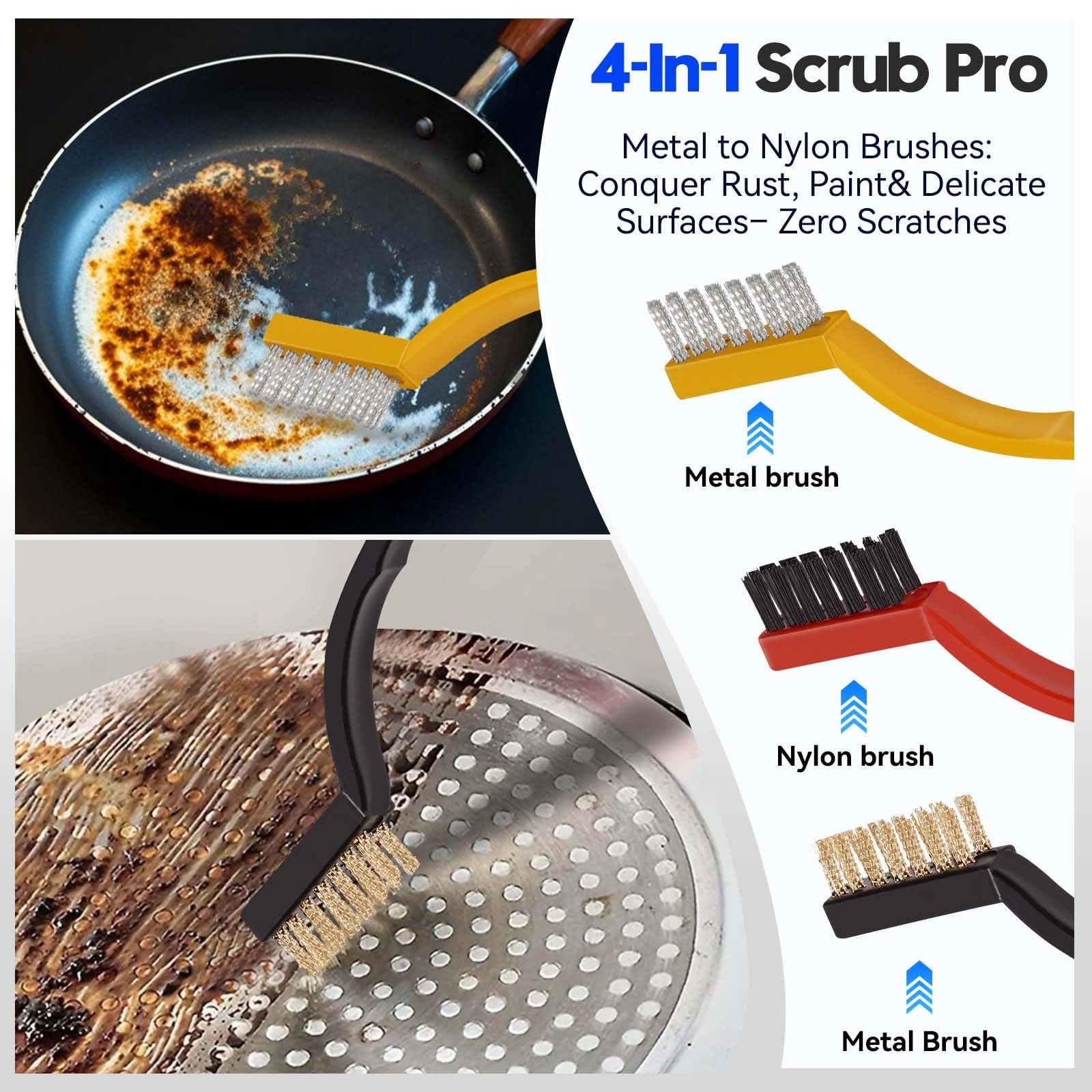 Window Track Cleaner Tools Set, 14 PCS Window Groove Cleaning Brush Kit for S...