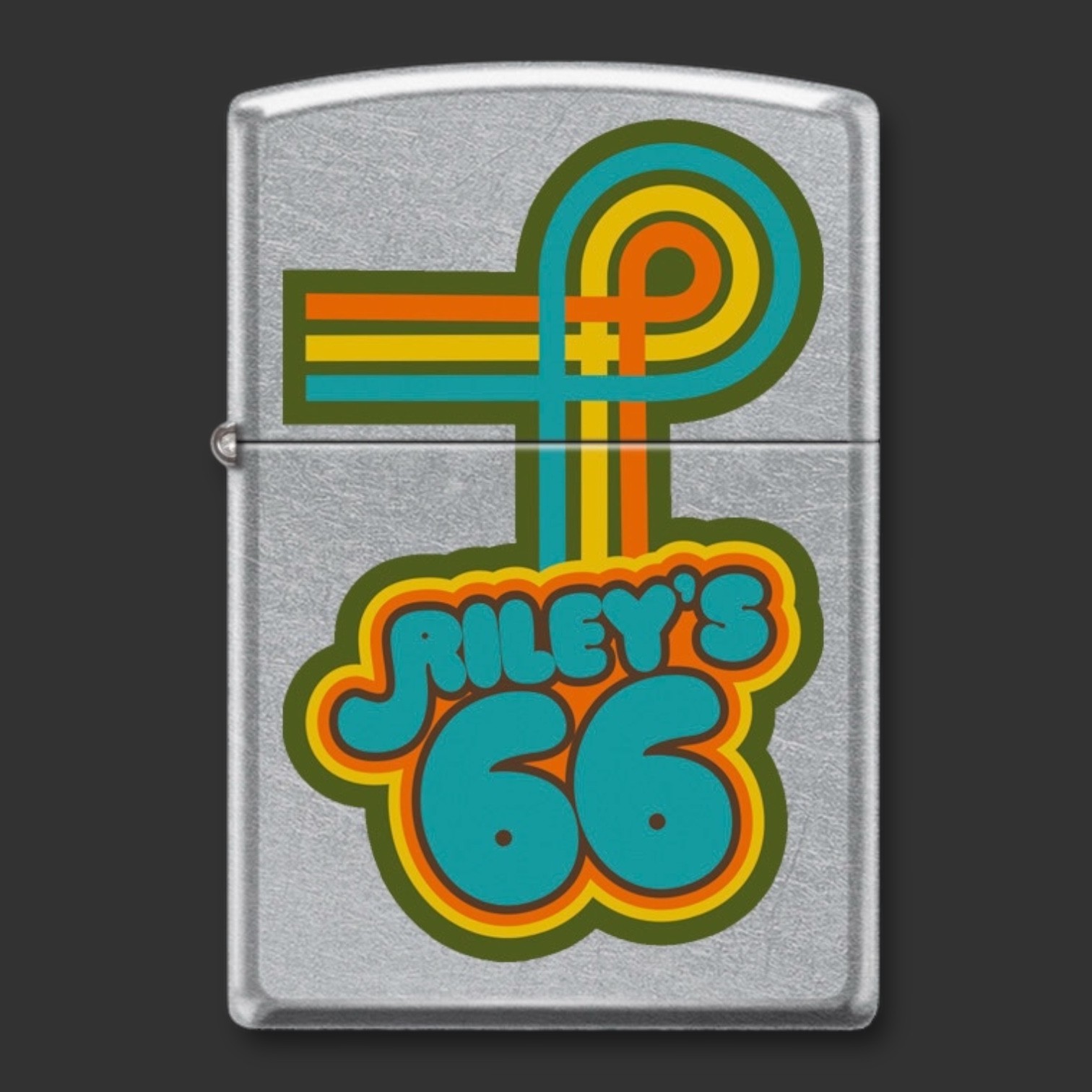 Original Riley's 66 Zippo Lighter - Groovy R66 - 1970's Vibe - Retro Cool