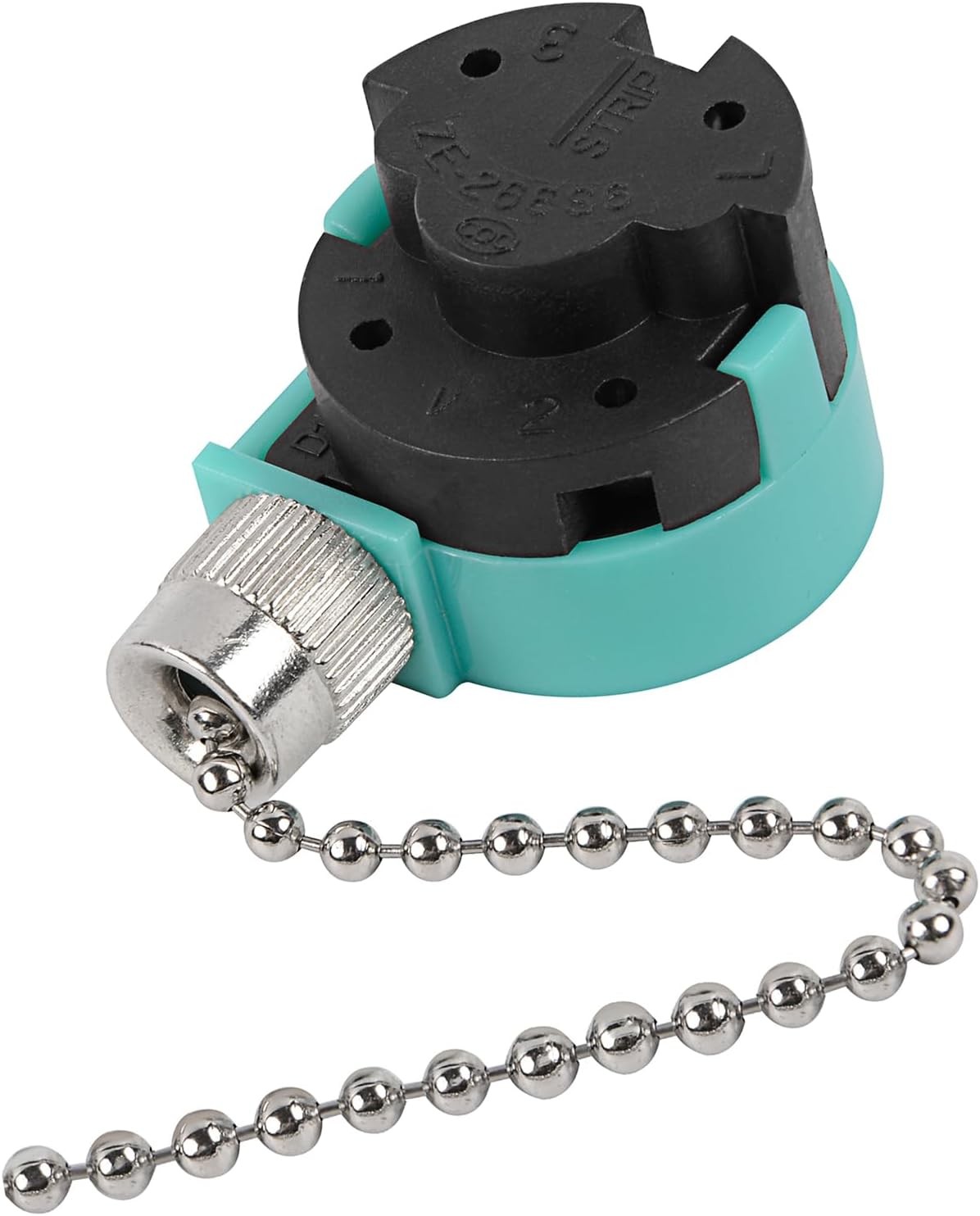 Ceiling Fan Switch, 4 Wire Zing Ear ZE-268S6 Pull ZE-268s6 Nickel, Nickel