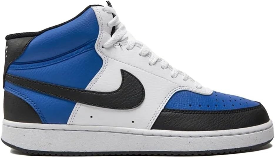 Nike Court Vision Mid NN White Game Royal Black Men's Sneakers FQ8740-480 New