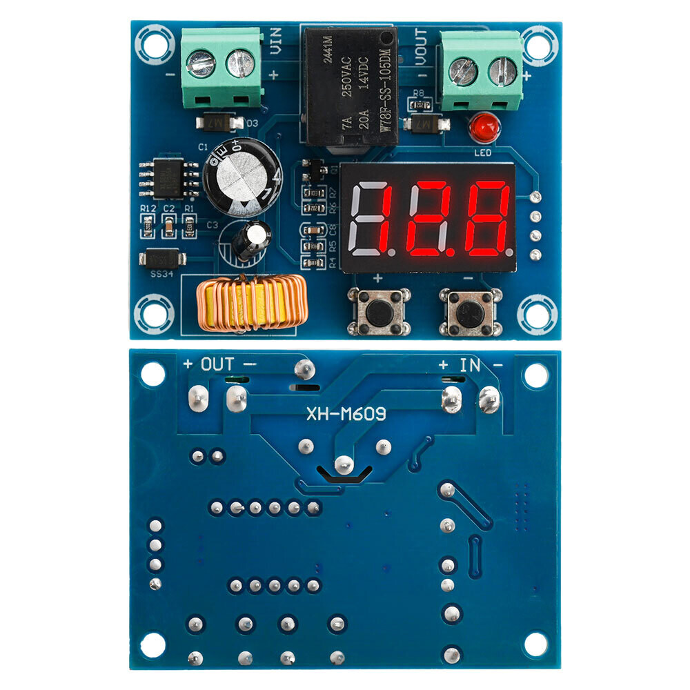 6PCS XH-M609 DC Voltage Protection Module Low Voltage Disconnect Switch Cut off