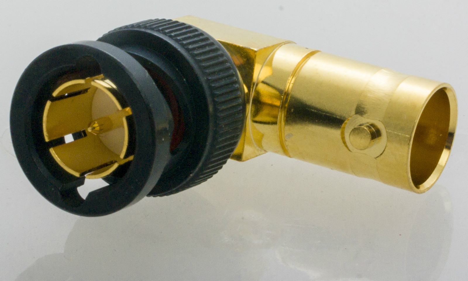 Coax KORUS Right Angle BNC Adapter HD / 4K 12G Sdi True 75 Ohm