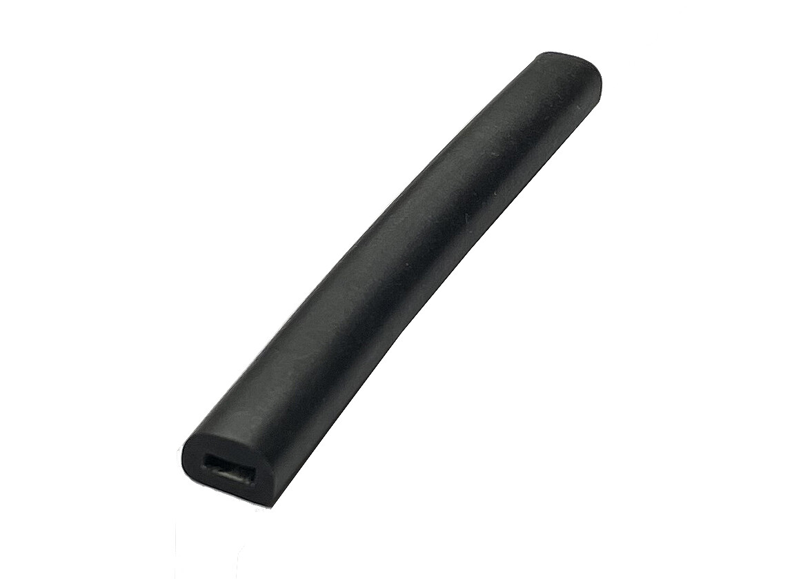 Herco 11054 D-Shaped Solid Neoprene Rubber Seal Gasket - 7/16" W x 5/16" H