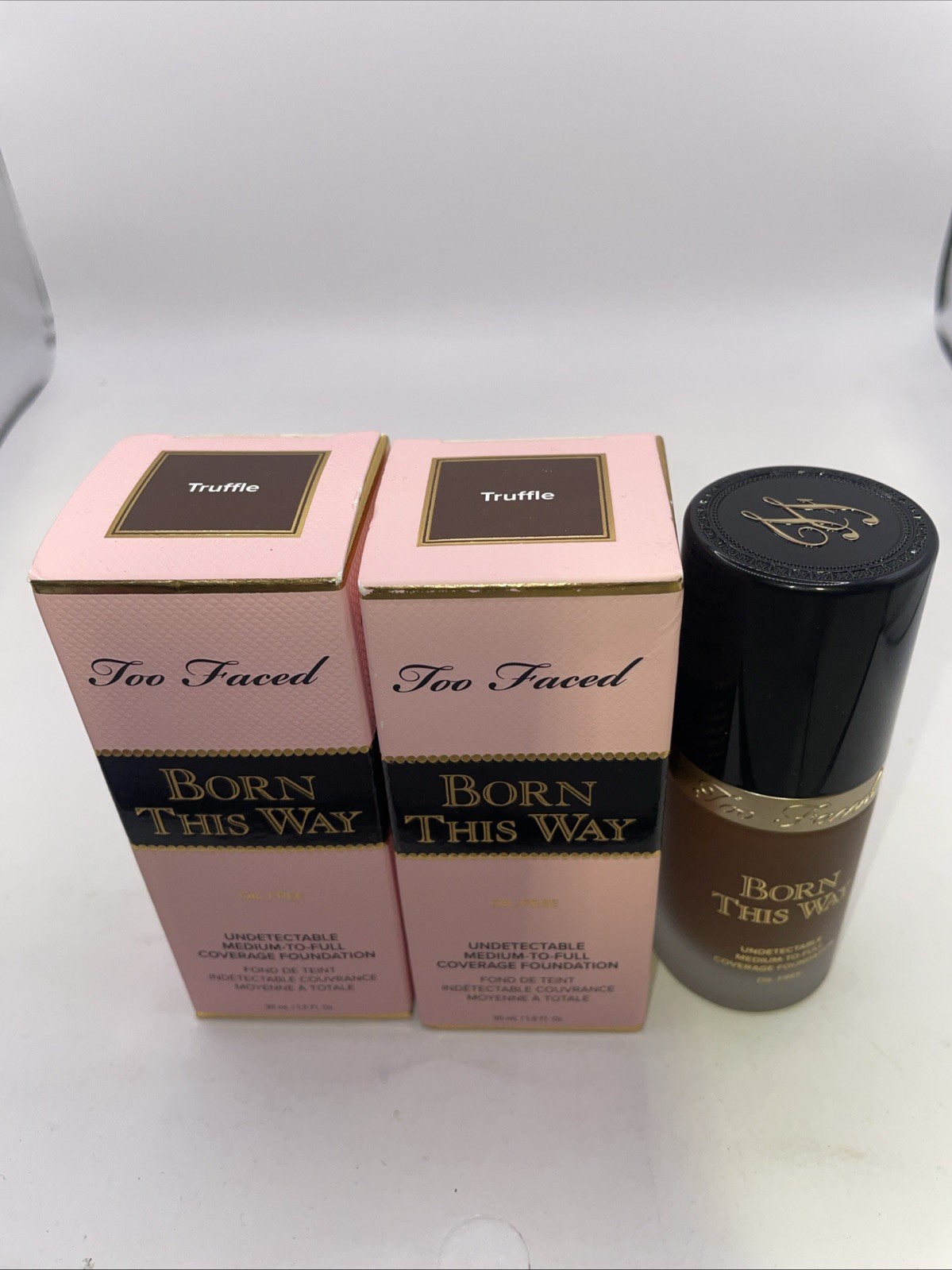 (2)Too Faced Born This Way Foundation, 1 fl oz/ 30ml- HAZELNUT