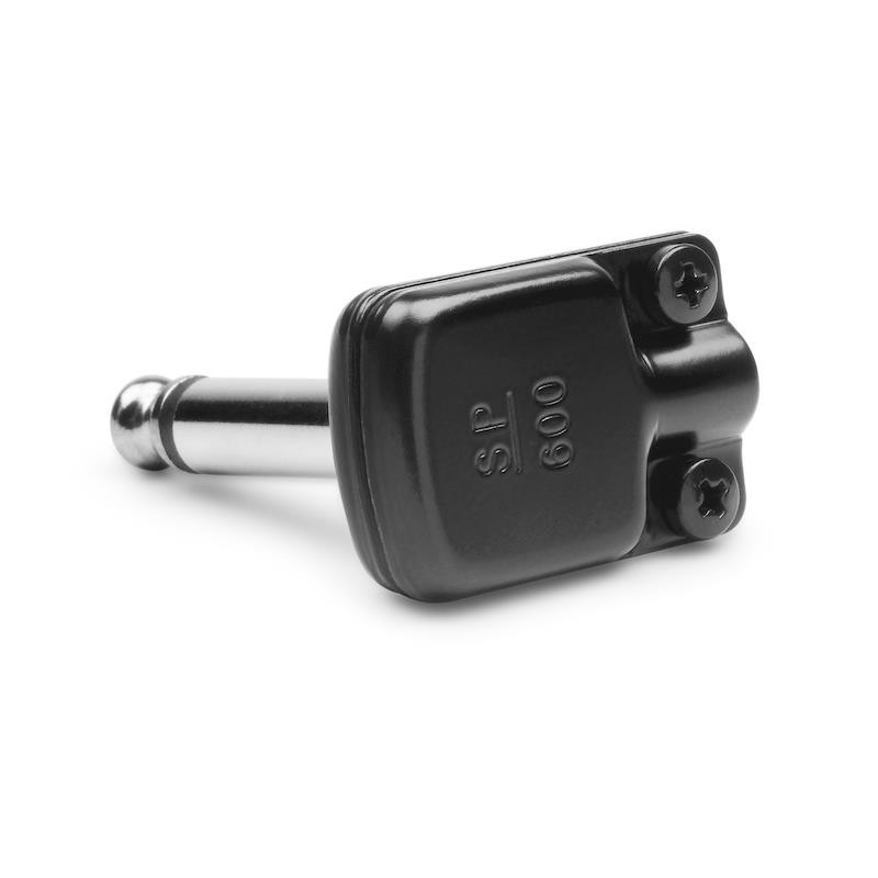 SquarePlug SP600BK Low Profile Mono (TS) Right Angled 6.35mm Jack. BLACK