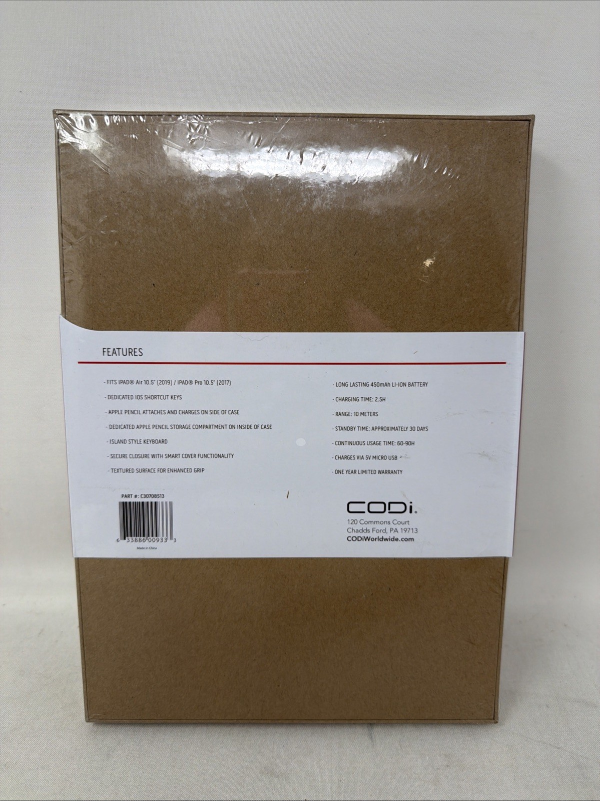 Codi Bluetooth Keyboard Case for Apple iPad Air/for Apple iPad Pro 10.5" SEALED
