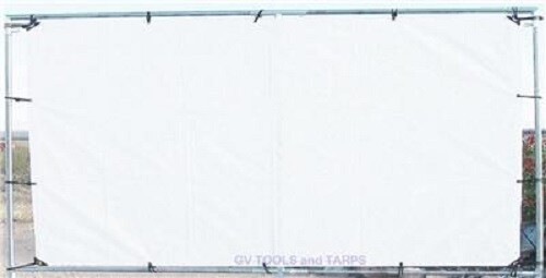10' x 12' Outdoor Hanging Home Movie Screen Kit 3/4" Fittings PIPE NOT INCLUDED