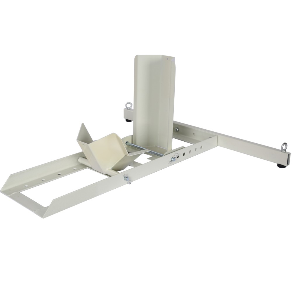 Adjustable 1800Lb Capacity Motorcycle Wheel Chock Stand 4 Tie Down Sets