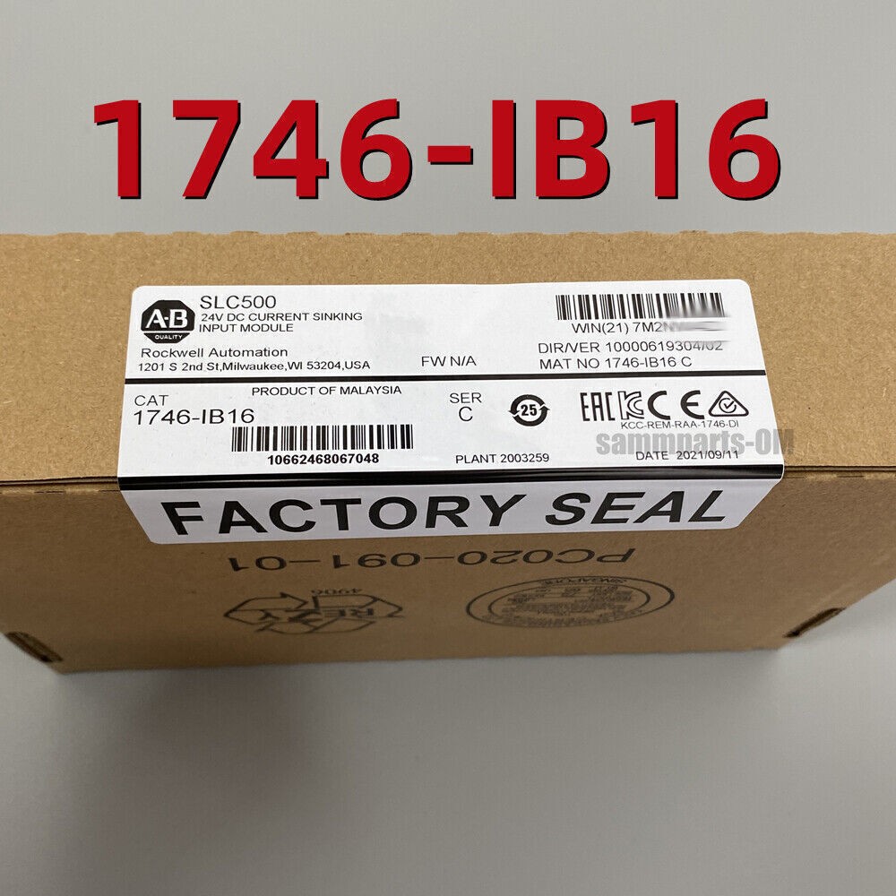 1746-IB16 AB SER C SLC 500 Digital Input Module New Sealed Same-Day Delivery US