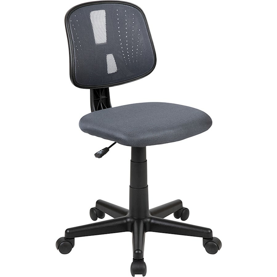 Flash Mid-Back Swivel Task Office Chair/Pivot Back, Gray - LF-134-GY-GG
