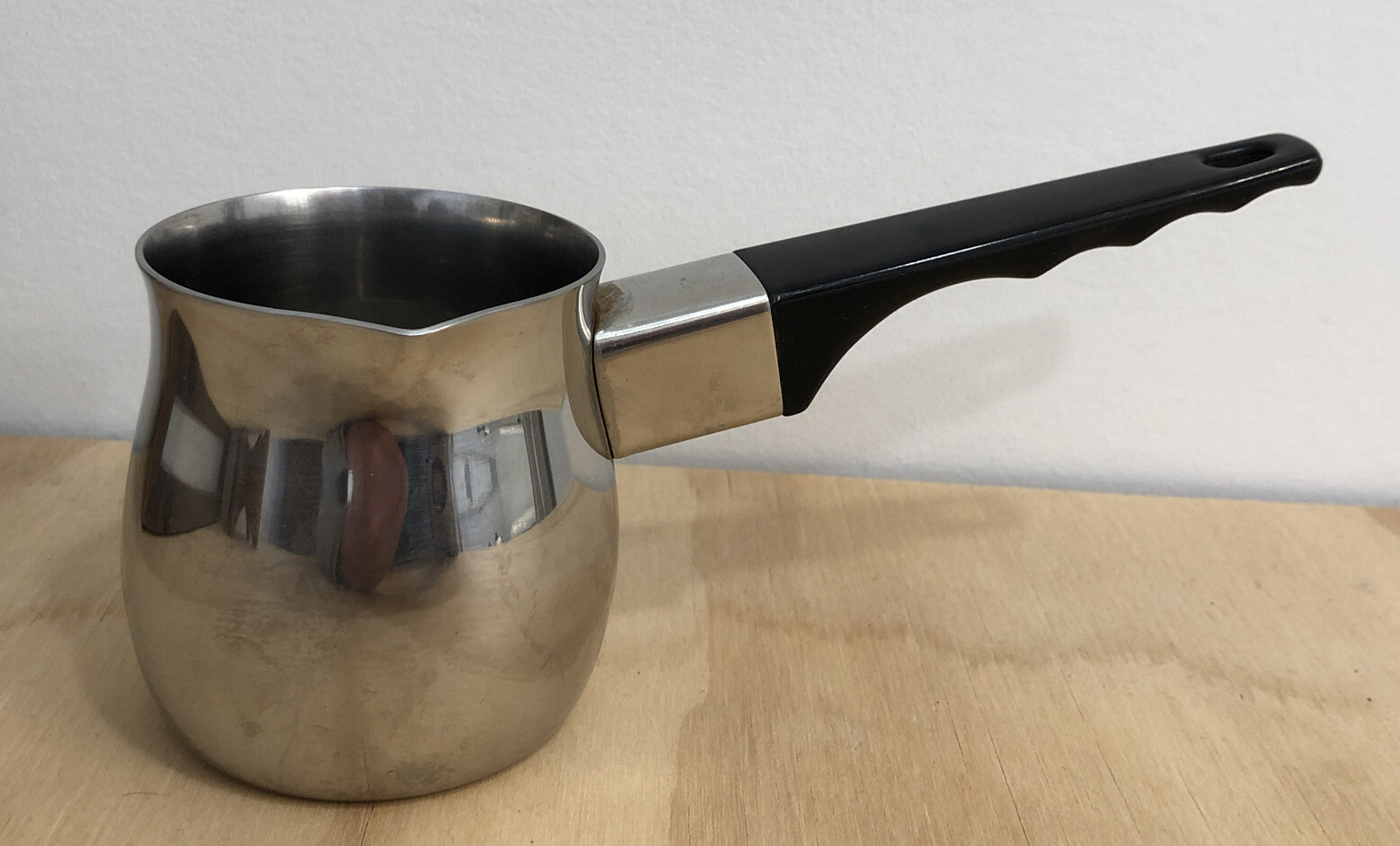 Kinox 18-10 Stainless Steel 12 OZ Warmer Pot Milk Frother Pot, Butter Warmer