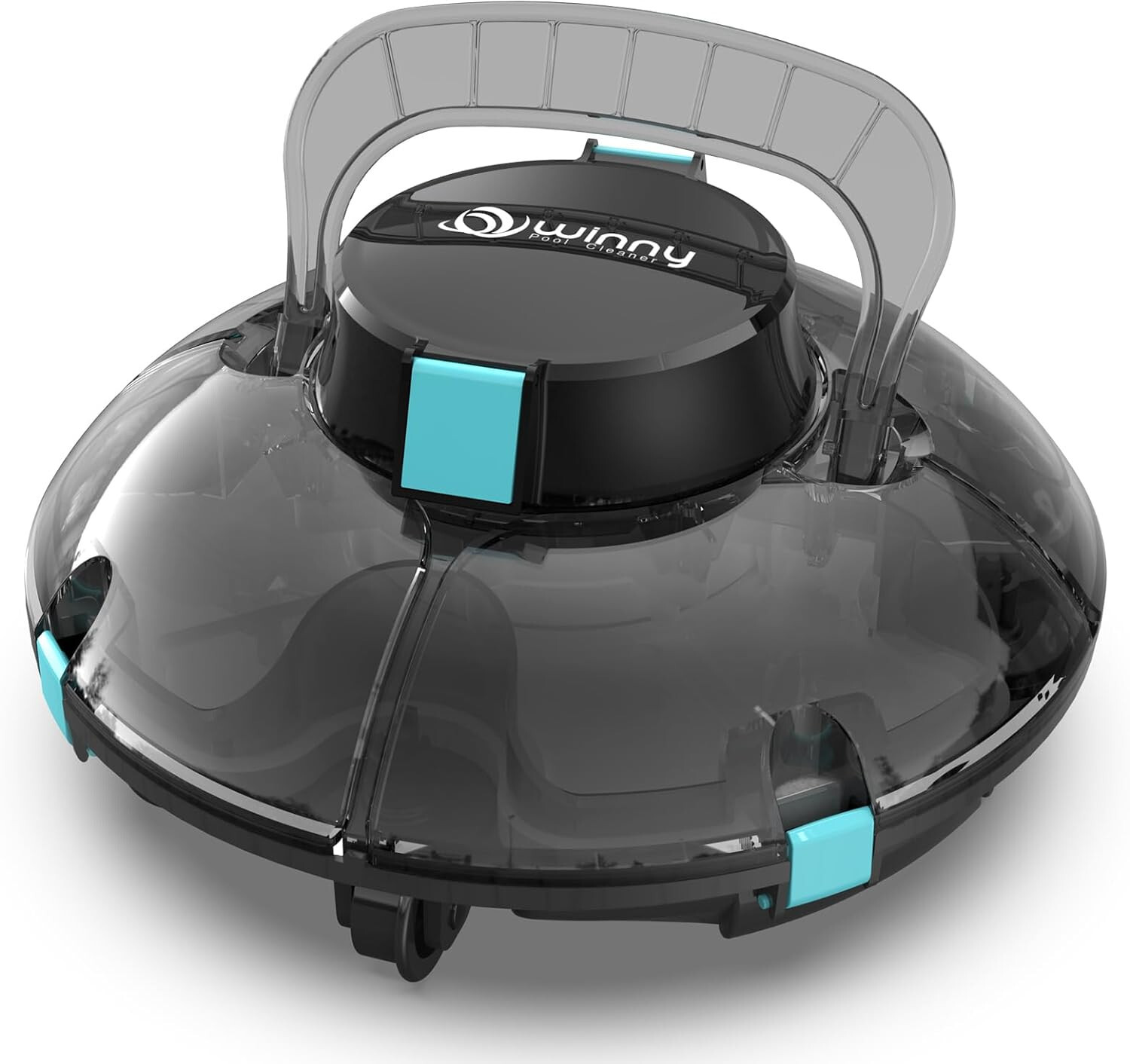 light duty transparent Cordless Robotic Pool Cleaner 538sq.ft Flat Above Ground