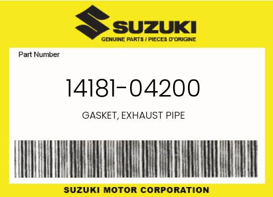 Suzuki Genuine Gasket, Exhaust Pipe - 14181-04200