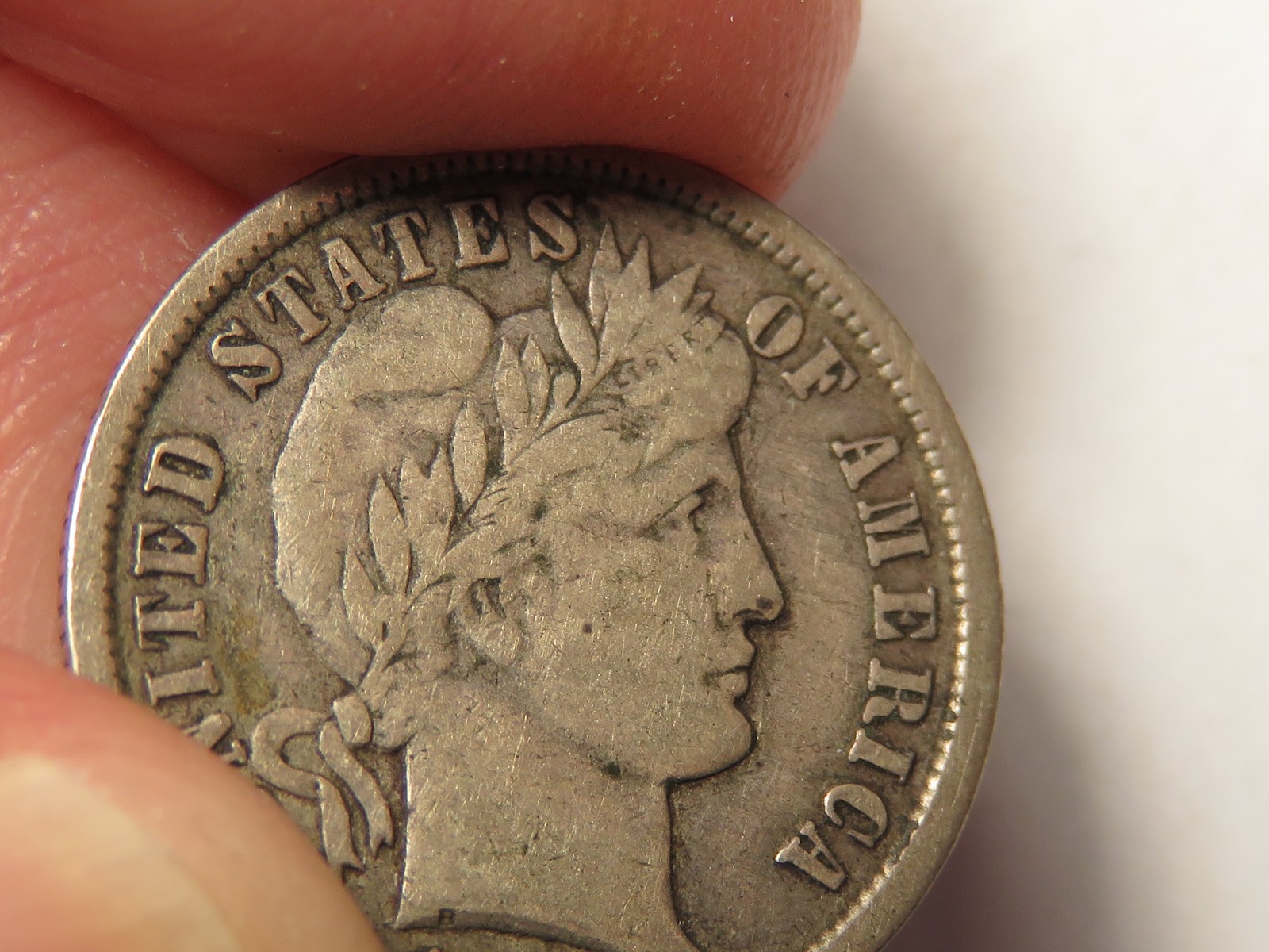 1906-O Barber Dime Grading VF
