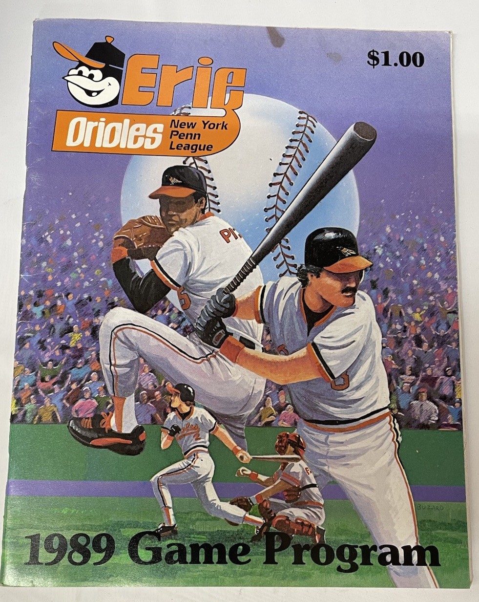 1989 Erie Orioles New York Penn League Game Program