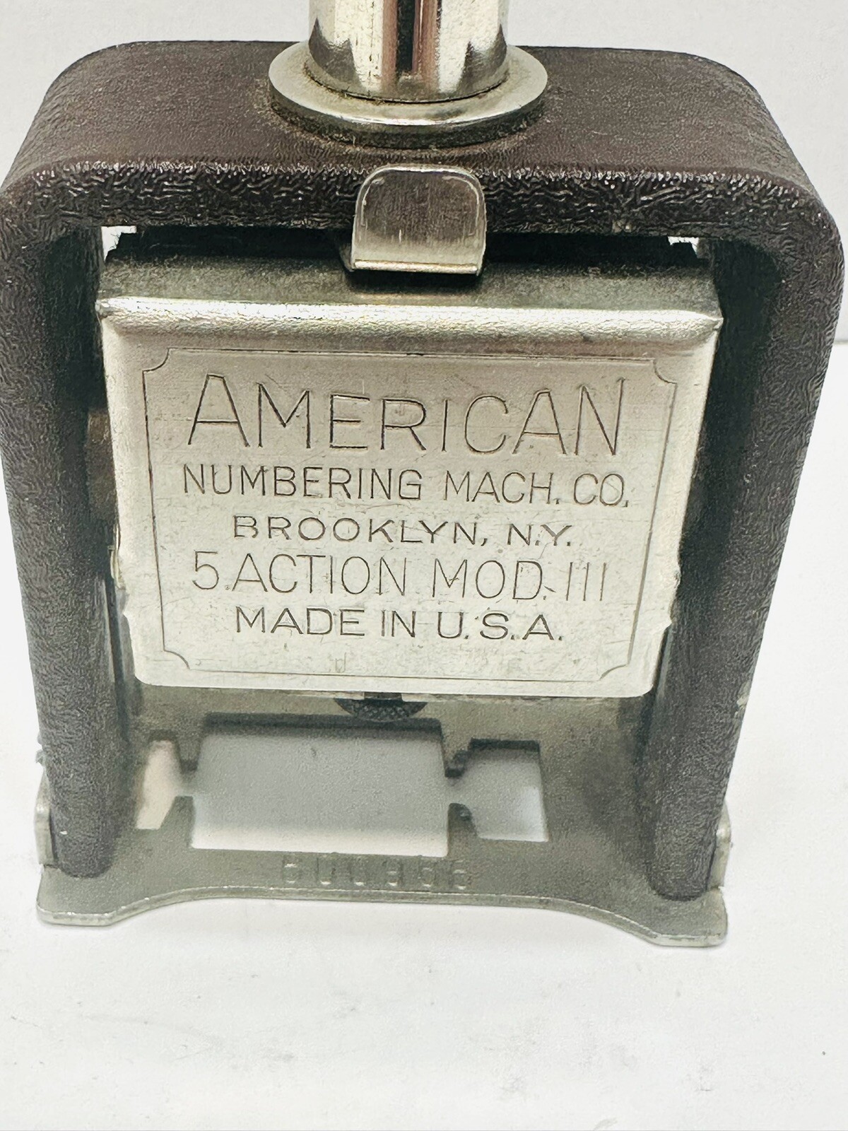 Vintage American Numbering Co. Numbering Machine Model 111