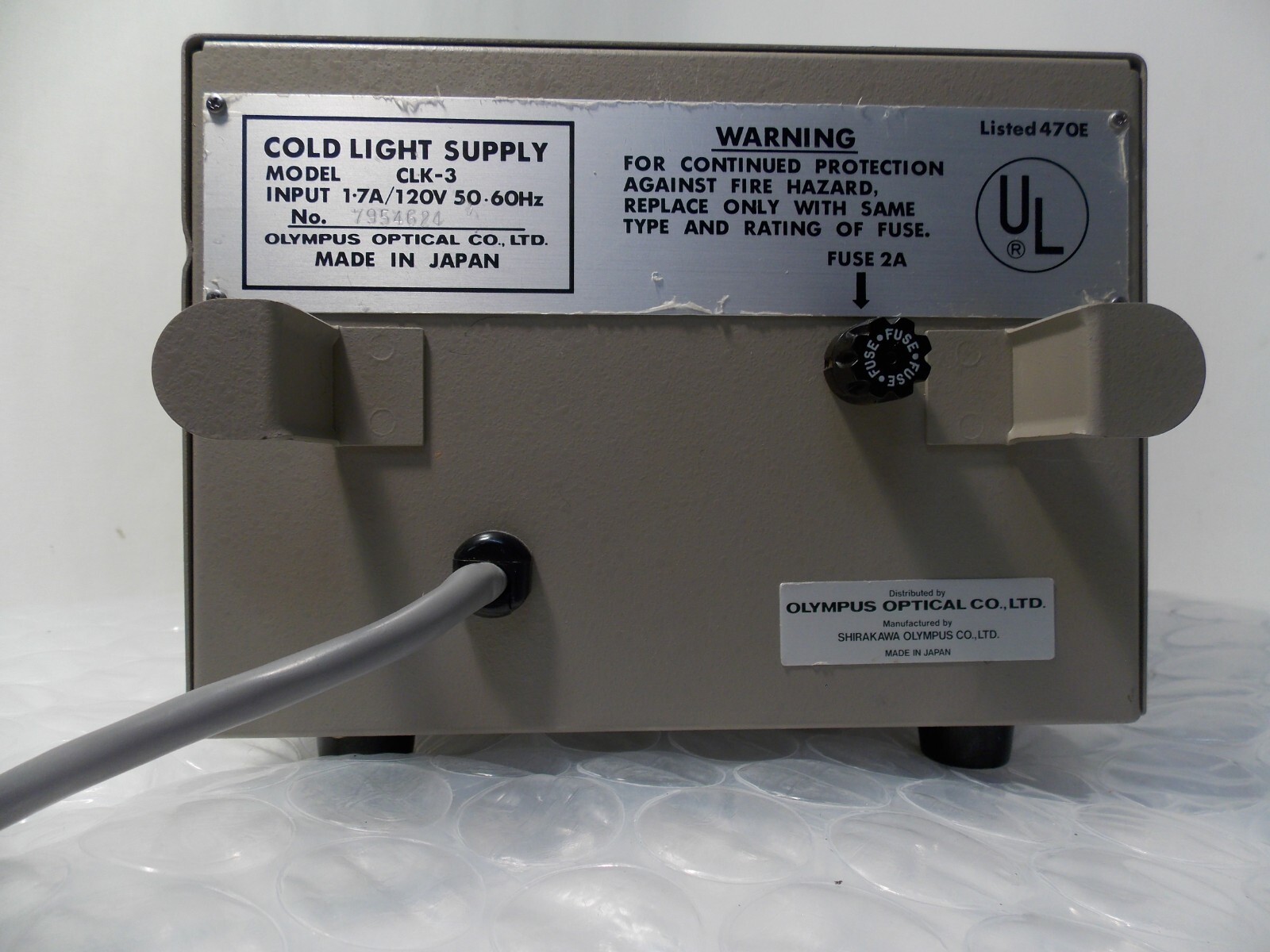 OLYMPUS CLK-3 Cold Light Source (LAM-2113)