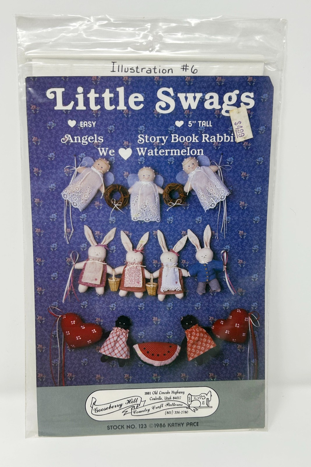 Gooseberry Hill #123 Little Swags 5" Angels Story Book Rabbit Craft Pattern