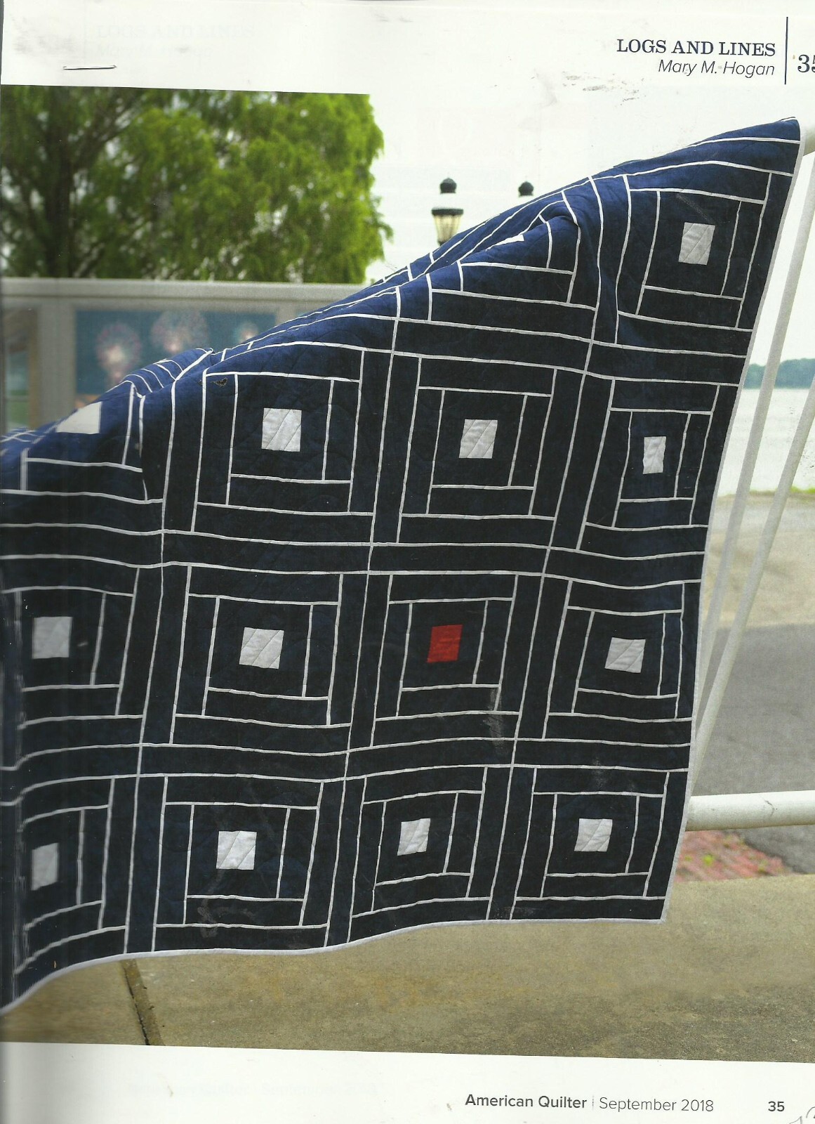 C0333  LOGS AND LINES QUILT PATTERN/INSTRUCTIONS