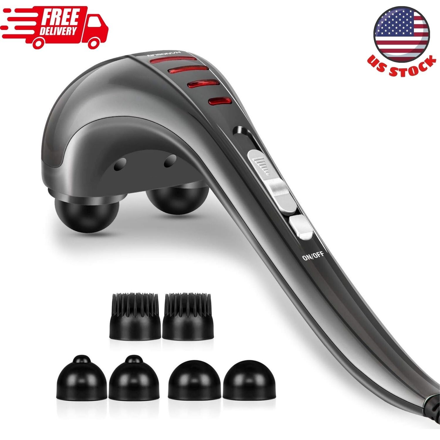 Handheld Neck Back Massager for Pain Relief Deep Tissue