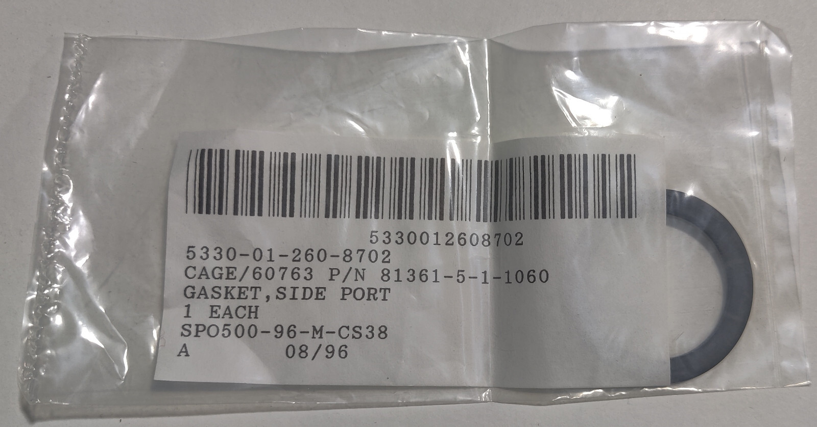 USGI M40 Gas Mask New Replacement Parts - Gasket Side Port -  5330-01-260-8702