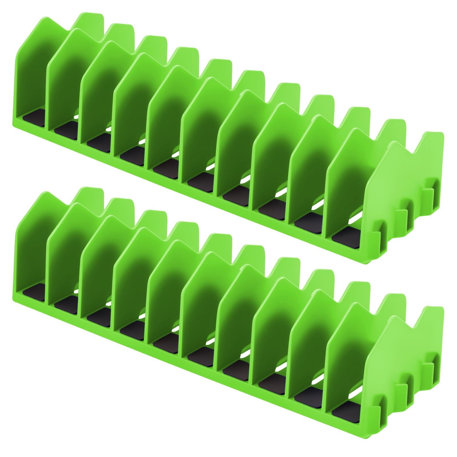 2Pcs Pliers Organizer Rack 10 Slots Pliers Cutters Organizer with Non-Slip R