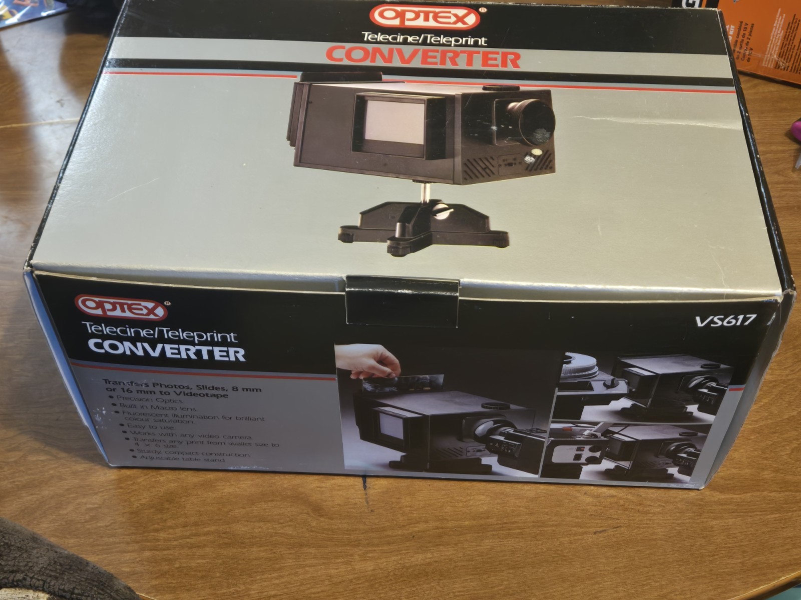 Vintage Optex TELEPRINT CONVERTER VS617N  TRANSFER SLIDES 8MM Photo* Parts Only*