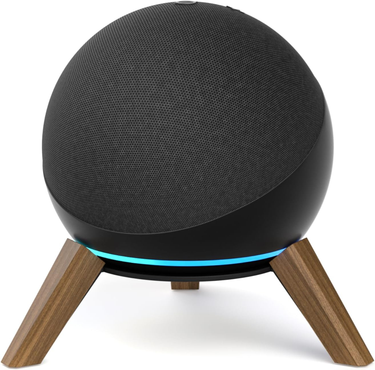 Wooden Desktop Stand for Echo Dot 4th & 5th Gen – Tripod Holder for Better Sound
