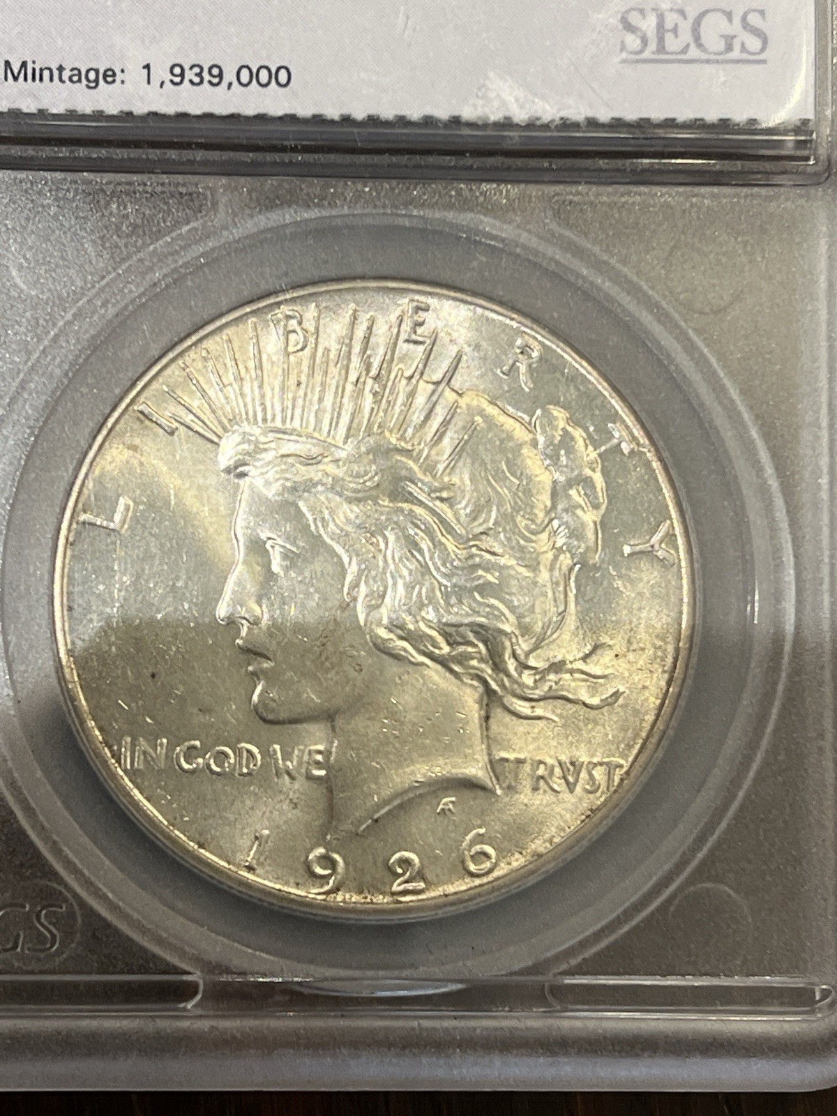 1926 MS 63 Peace Dollar