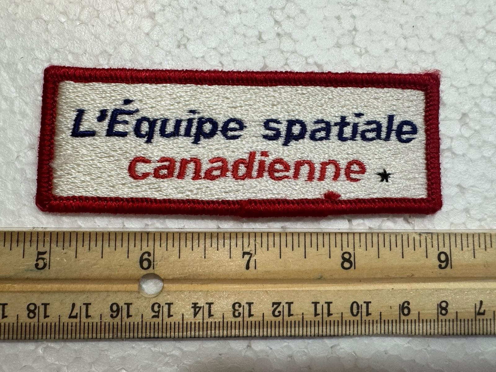Vintage Canadian Space Agency Patch - L’equipe Spatiale