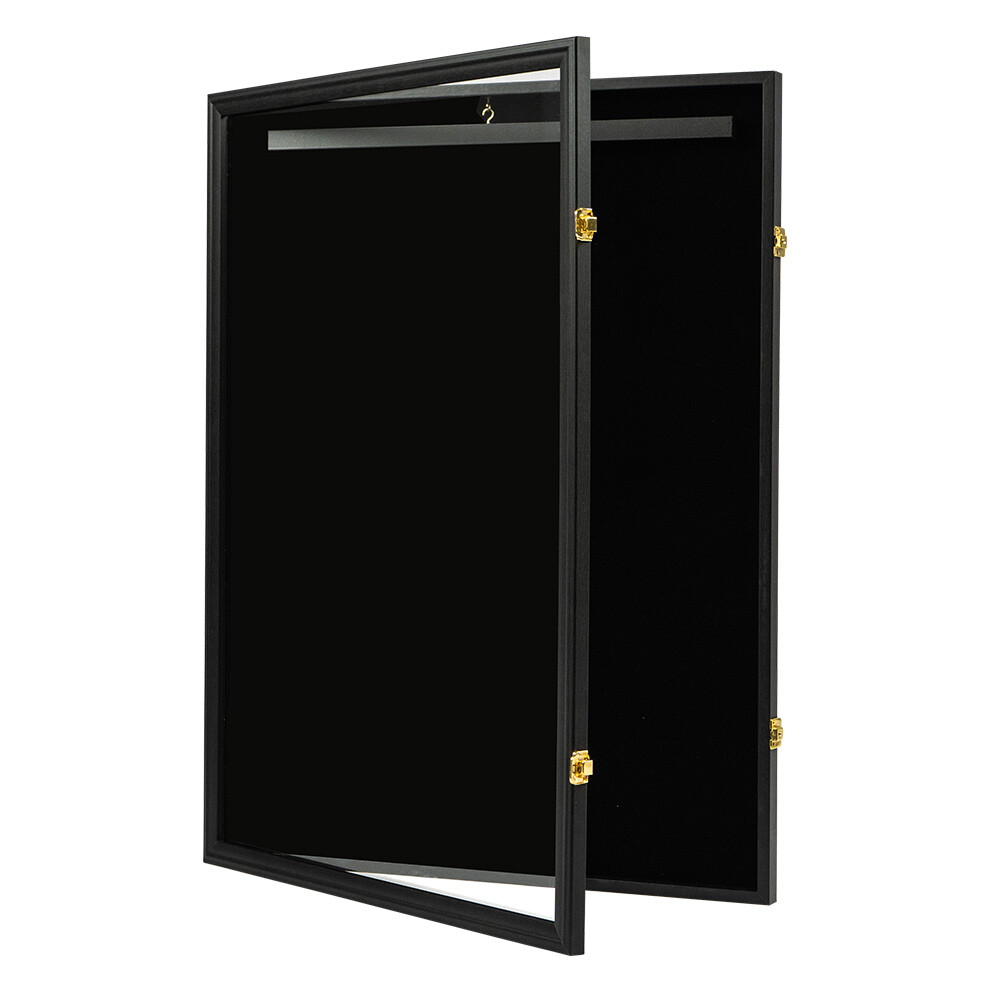 Wall Display Football Basketball Jersey Frame Storage Box/Case Lockable Rack 32"