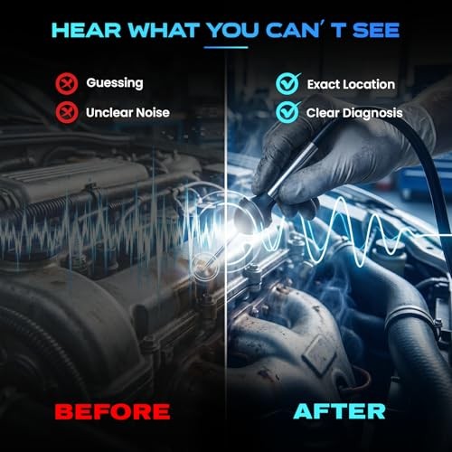 Automotive Engine Noise Diagnostic Tool – Sound Detection Stethoscope