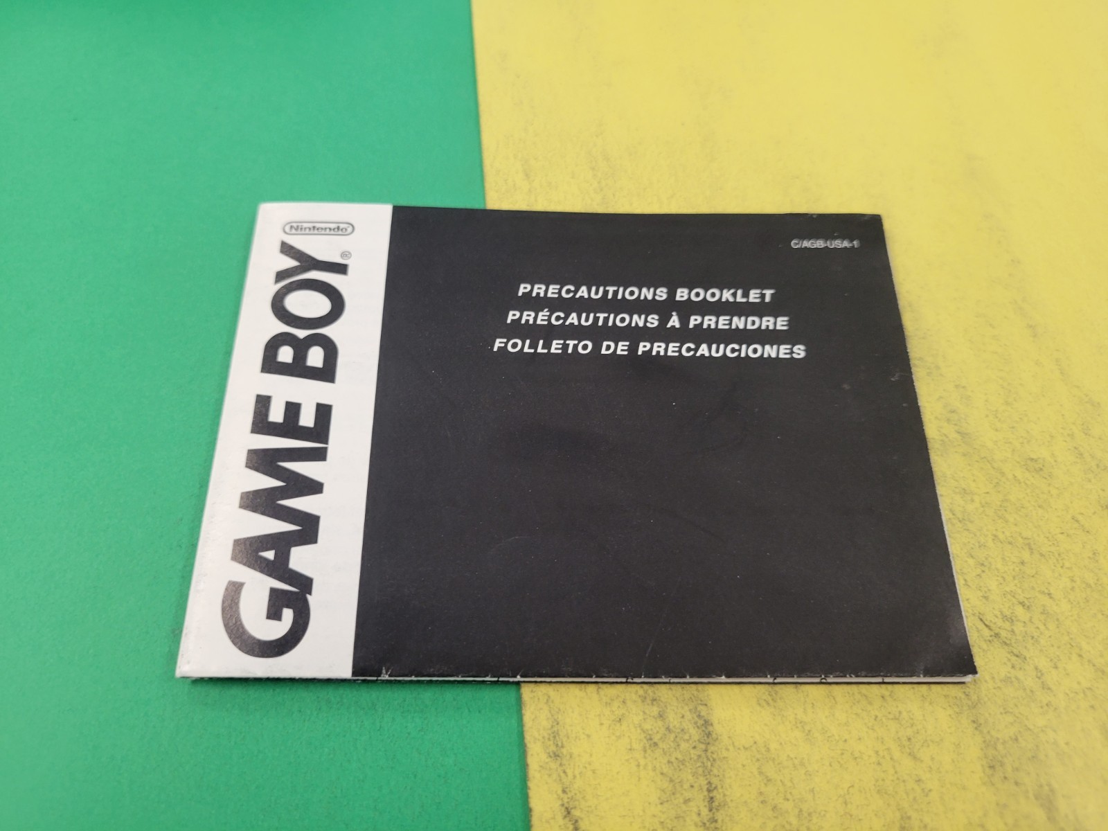 Game Boy Health And Safety Precautions MANUAL ONLY C/AGB-USA-1